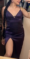 Purple Saten Dress