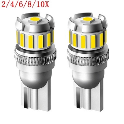 Super 168 Bright 192 194 2825 LED License Plate Light Bulbs 6500K White 2/10x