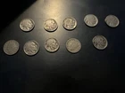 Mixed Buffalo And V Nickles 10 Coins Some Have Dates Some Don’t