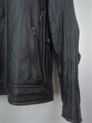 HARLEY DAVIDSON Men's Sz XXL Black Asylum Mid-Weight Leather