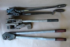 LOT Steel Banding Tools:  SIGNODE CU-25 CUTTER , Sealer B-1435, Tensioner