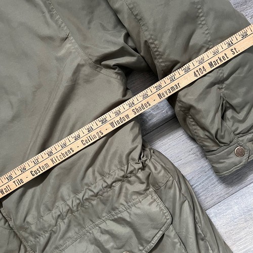 Vintage Weather Proof Mens Medium Green Full Zip Jacket Parka Pockets Hooded - Picture 10 of 11