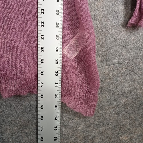 Charlie & Robin Knit Tunic Top Made in Italy Long Sleeve Purple XL - Picture 6 of 7