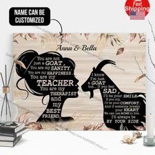 Personalized You Are Not Just A Goat You Are My Sanity Gallery Wrapped Print