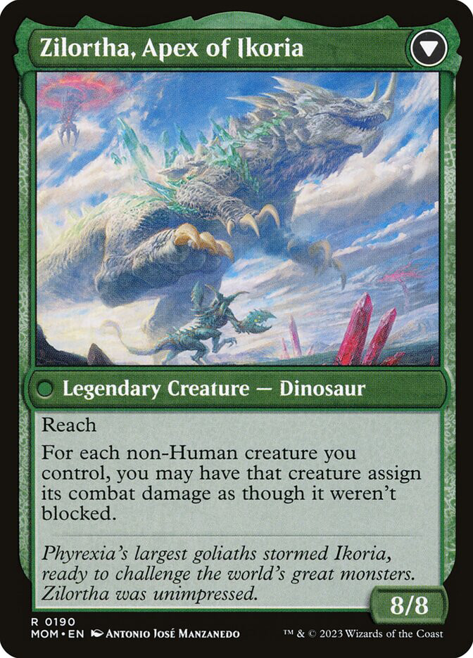 mtg 思案　4枚セット　サインド MTG Invasion of Ikoria // Zilortha, Apex of Ikoria - March of the