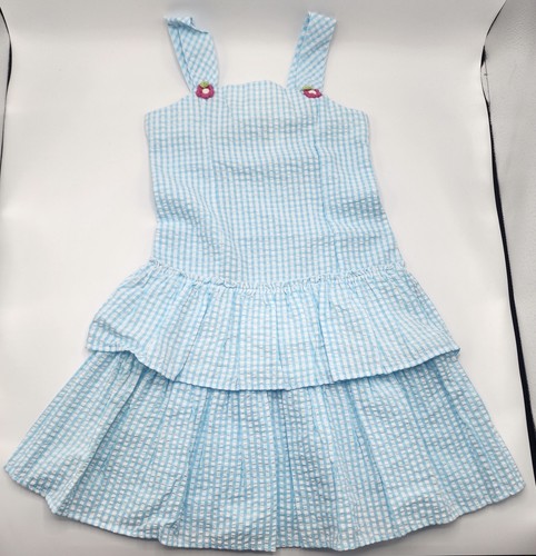 Little Bitty Girl’s Cotton Blend Dress & Hat 2 Pc Set Sz 6 Yrs NWOT - Picture 5 of 11