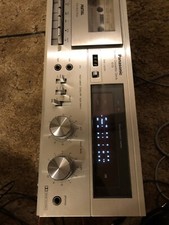 VINTAGE Panasonic Stereo Metal Cassette Player RS-619 Wood Untested PARTS ONLY