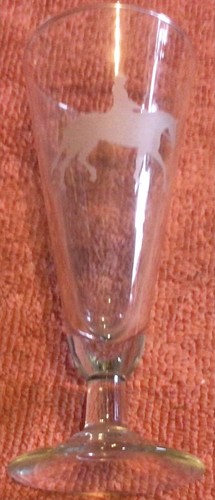 Fox Hunt Hunting Pilsner Glass Frosted Rider - Picture 2 of 4