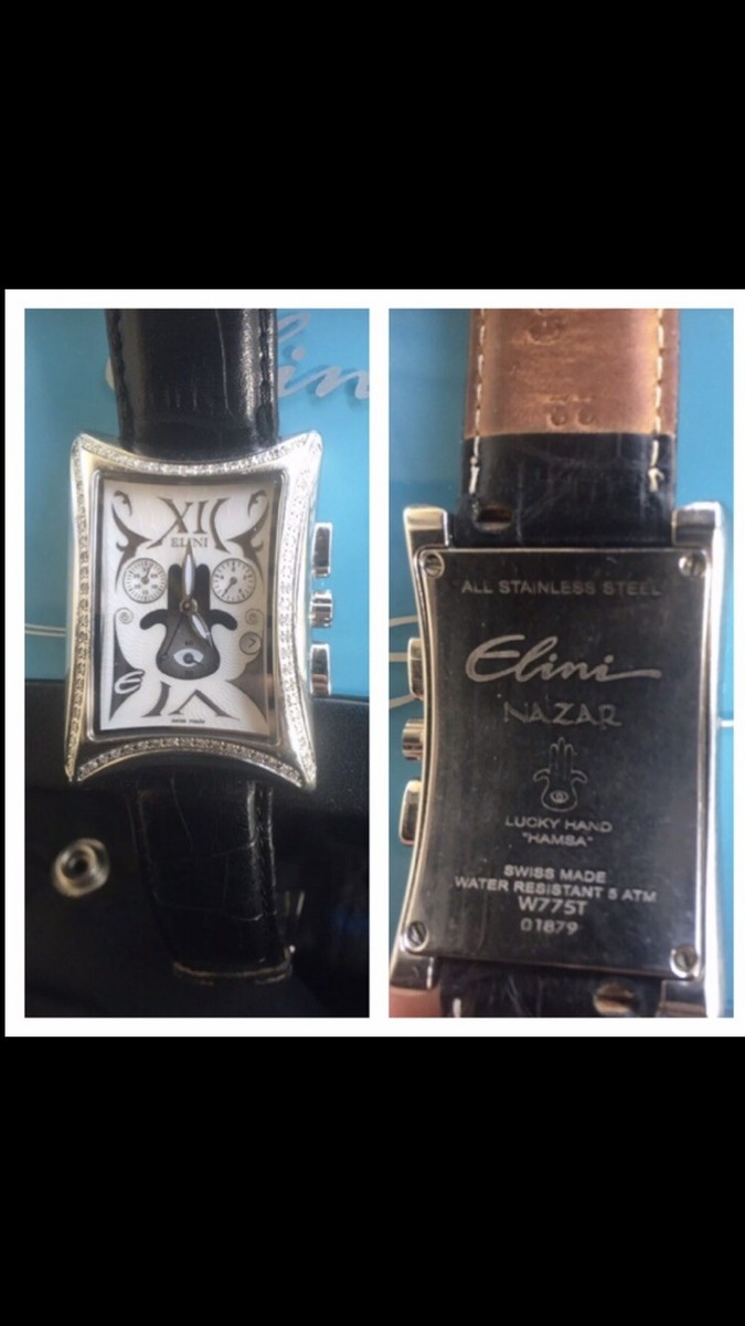 Elini Nazar Lucky Hand Hamsa Watch With Geniune Diamonds | eBay