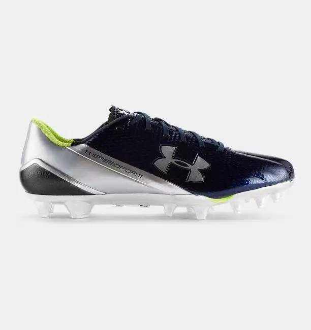 Under Armour Speedform MC Football Cleats Metallic Chrome 1258013 003 Mens Sz 16