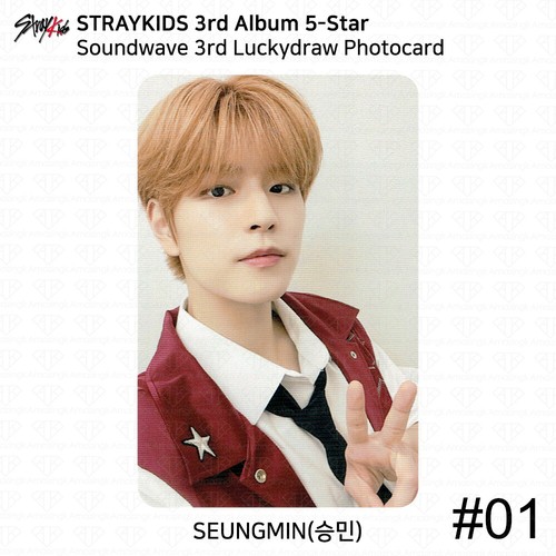 Stray Kids 3. Mini Album 5 Sterne Soundwave 3. Luckydraw Fotokarte 4 Schnitt Foto - Bild 11 von 72