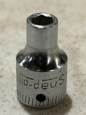 VINTAGE Snap-On TM6 3/16"  Socket  6-Point  1/4" Drive  USA MADE