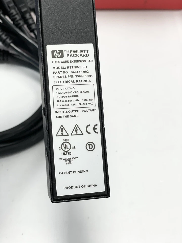 HP Fixed Power Strip HSTNR-PS01 Fixed Cord Extension Bar - Image 4 of 4