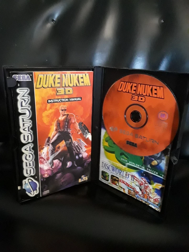 Duke Nukem 3D Sega Saturn PAL EUR CIB Vendedor de EE. UU. Foto 3 de 4
