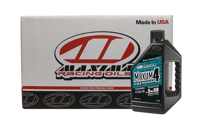 Maxima CS399128-4PK Premium4 5W-30 Motorcycle Engine Oil - 1 Gallon, (Case of...