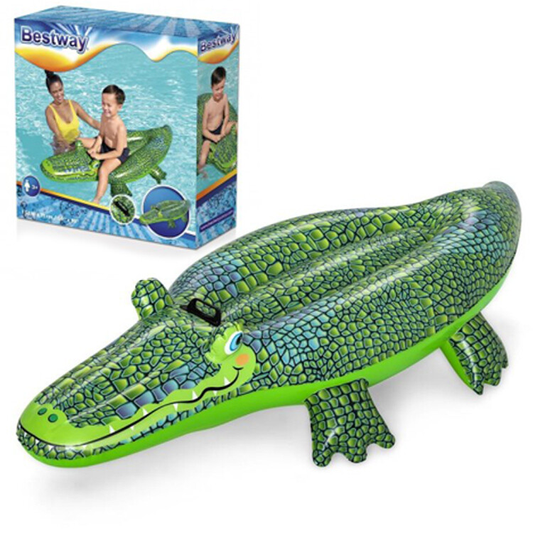 Coccodrillo Cavalcabile Gioco Gonfiabile Bambini 152x71cm mare piscina Bestway