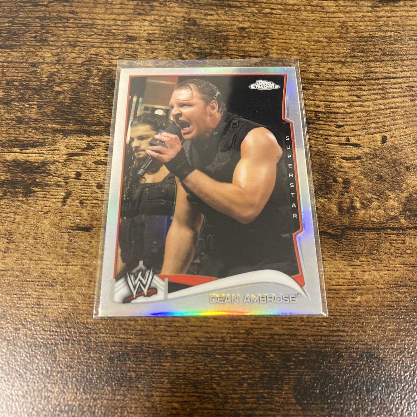 2014 Topps Chrome WWE Atomic Refractor Dean Ambrose #16