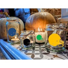 American Football Helmet Candle Small Medium Large Gift Present Lanterns Custom 