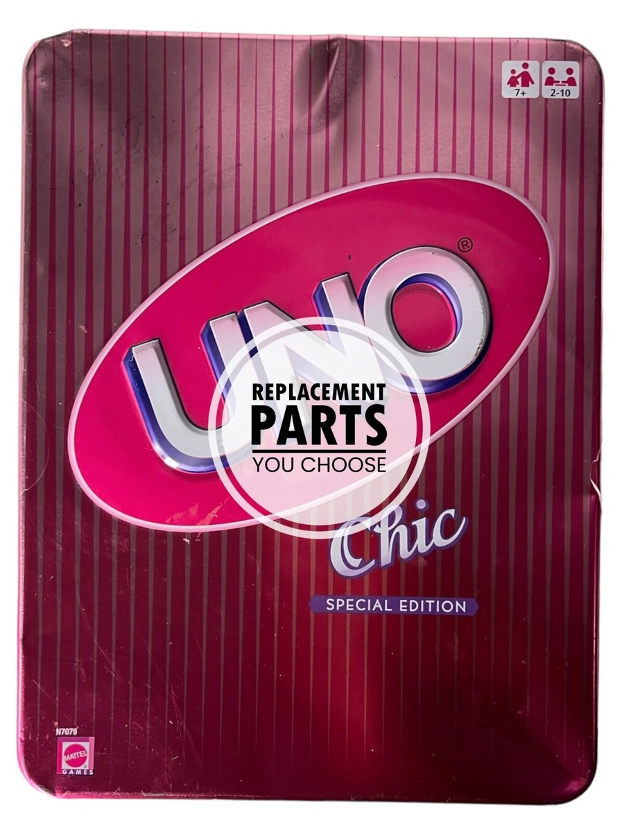 Pink Uno Chic Special Edition UNO Card Game REPLACEMENT