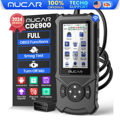 OBD2 Scan Tool MUCAR CDE900 ABS SRS Car Scanner Code Reader Check Engine Fault 