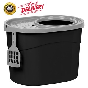 round kitty litter box