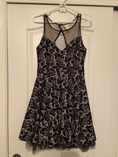 black/tan mini dress size M