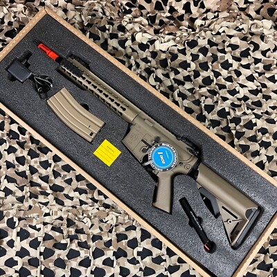 NEW Knight's Armament Nylon Fiber SR-16E3 Carbine Mod2 AEG Airsoft Gun - Tan