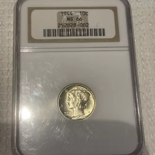 1944 Mercury Dime - NGC MS66