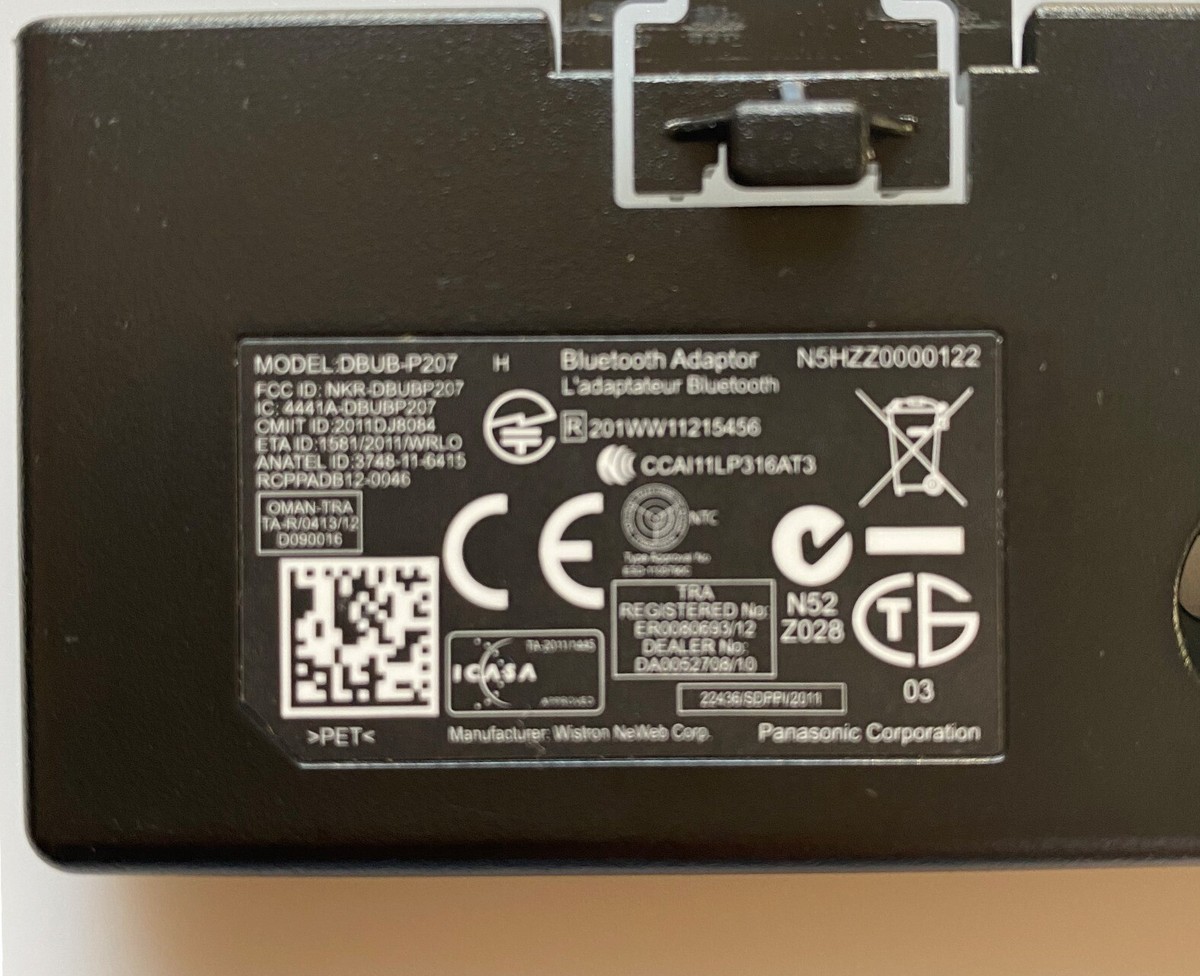 N5HZZ0000122 DBUB-P207 PANASONIC BLUETOOTH MODULE FOR MULTIPLE