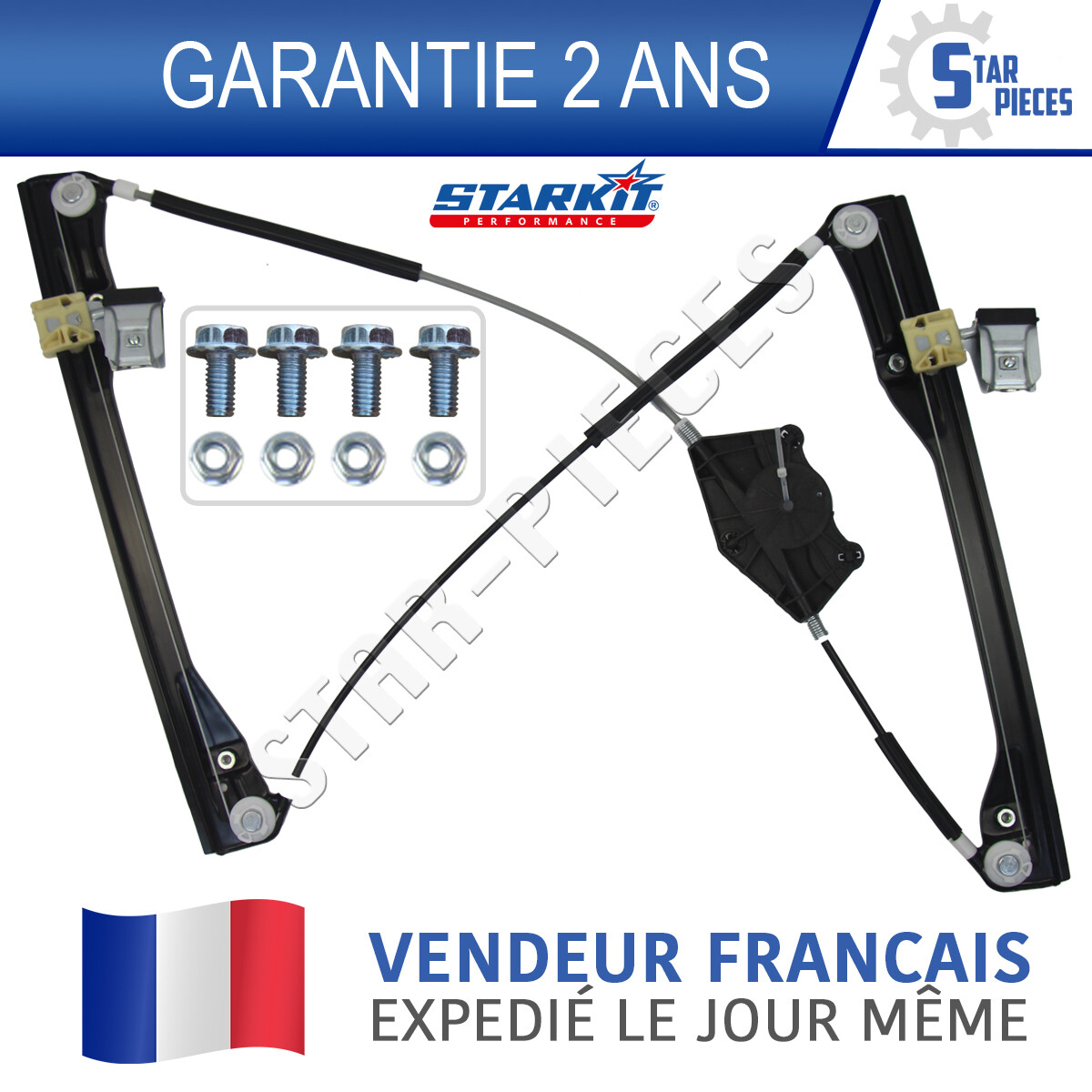 Vitre bloquee Solution leve vitre electrique avant droit Golf 4 3p - 3