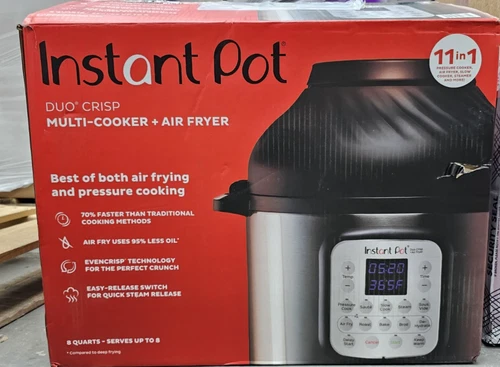 Instant pot duo Crisp 11 in 1  8 Qt. Duo Crisp Stainless Steel Pressure cooker