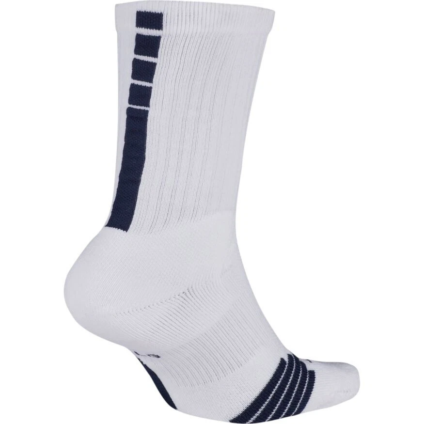 terrorist Onvergetelijk Tegenover Nike Elite Crew Basketball Socks Medium (Men Size 6-8) WHITE, NAVY  SX7626-101 | eBay