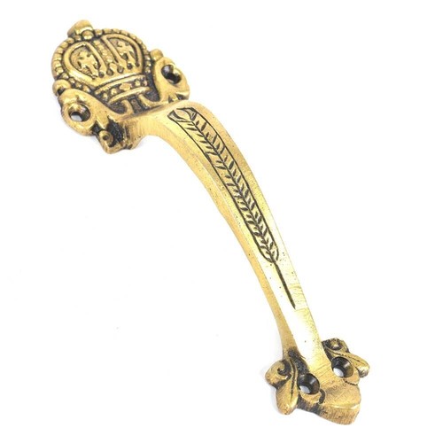 Maniglia principale decorativa in ottone massiccio - tira cassetti oro, elega... - Foto 5 di 9