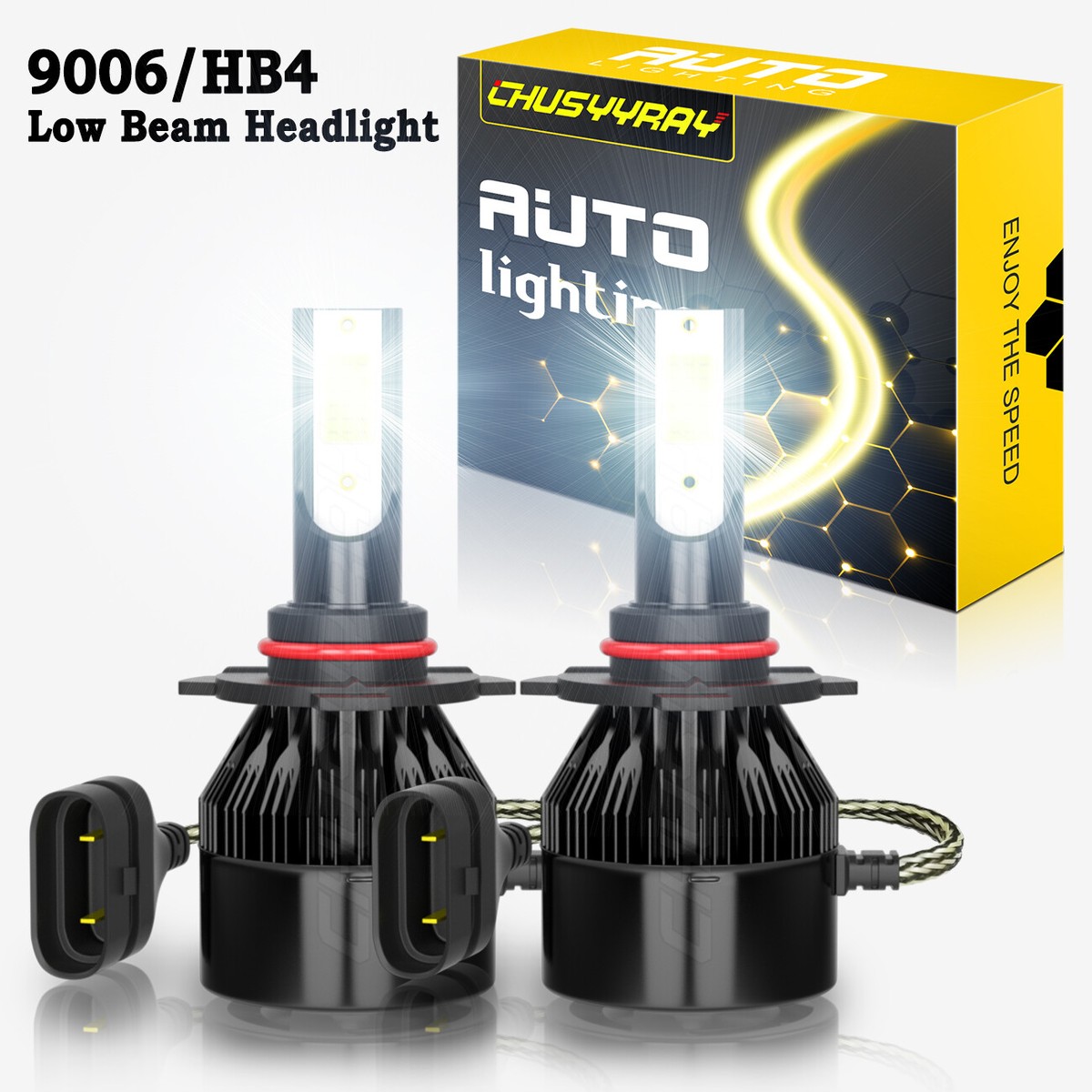 For Toyota RAV4 2006-2012 LED Headlight 9006 HB4 6000K White Low 
