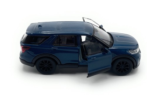 Model Car Ford Explorer SUV 1:34-39 Blue Miniature Vehicle - Picture 4 of 4