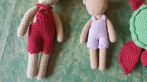 Häkelpuppen/ Stoffpuppen/ Stofftiere + Schlüsselanhänger Konvolt 10 Stück - Bild 17 von 24