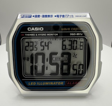 CASIO DQD-851J-8JF Radio Controlled Digital Alarm Clock Thermometer Japan New