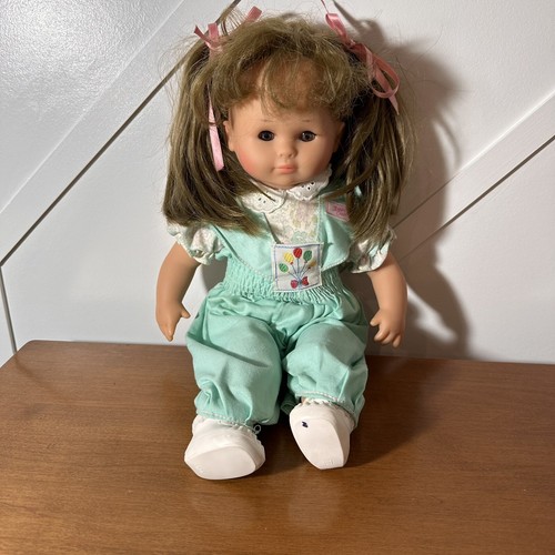 1989 Balica Doll W/ Brunette Hair Brown Eyes Zapf Creation Germany Balloons - Foto 1 di 4