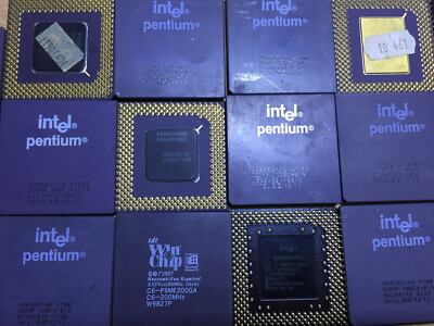 Intel Pentium - AMD Processor CPU Socket 5/7 MMX Ceramic Fiber Vintage TESTED k.