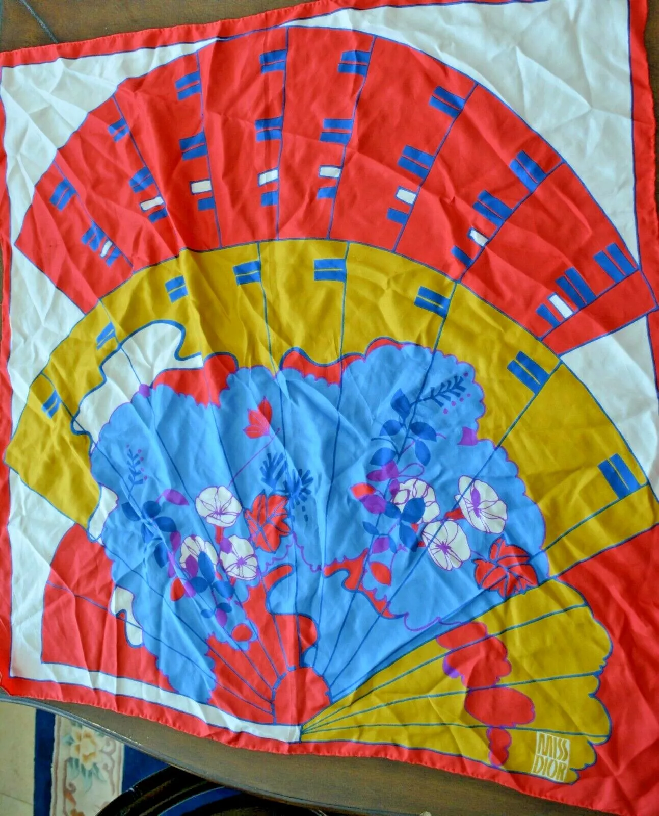 MISS DIOR Silk Scarf ICONIC Designer logo 30