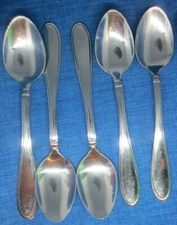 5 Cambridge Stainless EVANSTON Glossy Oval Soup Outline Flatware Cutlery