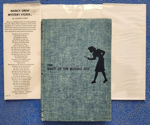 1955 HBDJ CAROLYN KEENE ~ NANCY DREW MYSTERY ~ THE QUEST OF THE MISSING MAP (C) - Imagen 4 de 9