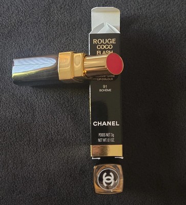 CHANEL Rouge Coco Flash Lipstick  91 BOHEME Limited Edition Made in France New