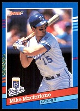 Mike Macfarlane 1991 Donruss #313 Royals MLB READ FREE SHIPPING AutographDen