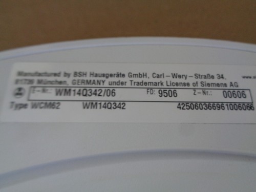 Tür,Bullauge für Waschmaschine Siemens WM14Q342/06