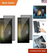 2 Pack Privacy Tempered for Galaxy S23 Ultra 5G 6.8 inch Screen Protector Sup...