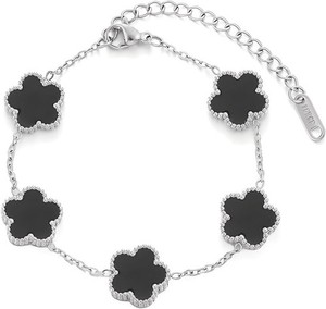 Authentic 18K Gold Plated Clover Bracelets for Women, Four Leaf Clover Bracelet