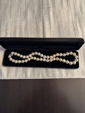 Vintage 18-inch Cultured Freshwater 9-10 MM Pearl Necklace 14K YG Clasp
