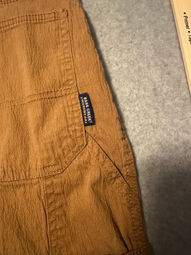 Pantalones cortos de carpintero Bass Creek Outfitters ropa de trabajo para hombre 38 tostados - Imagen 7 de 11