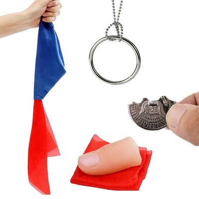 Magic Tricks Kit - 4 Classic Props for Street & Close-Up Performance